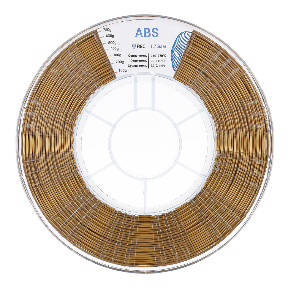 ABS plastic REC 2.85 mm golden