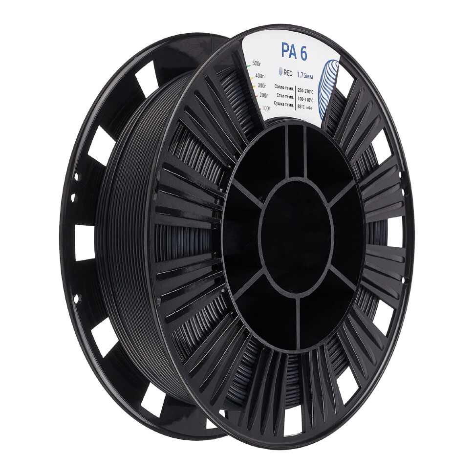 PA6 пластик REC 1.75мм черный