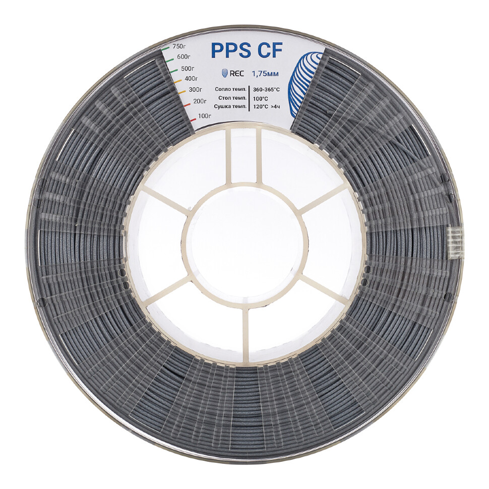 PPS CF plastic REC 1.75mm gray