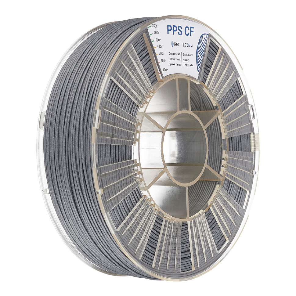 PPS CF plastic REC 1.75mm gray