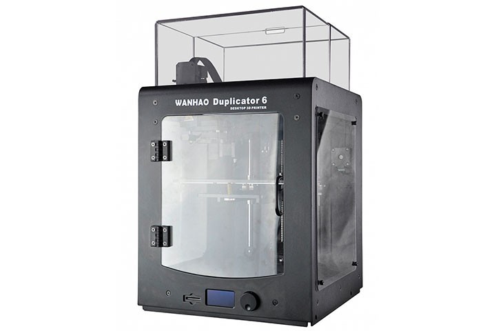 WanHao Duplicator 6 Plus 3D Printer in a plastic case
